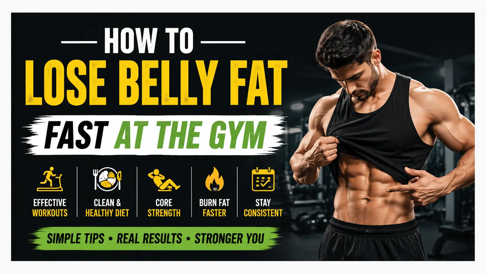 How to loose belly fat at gym
