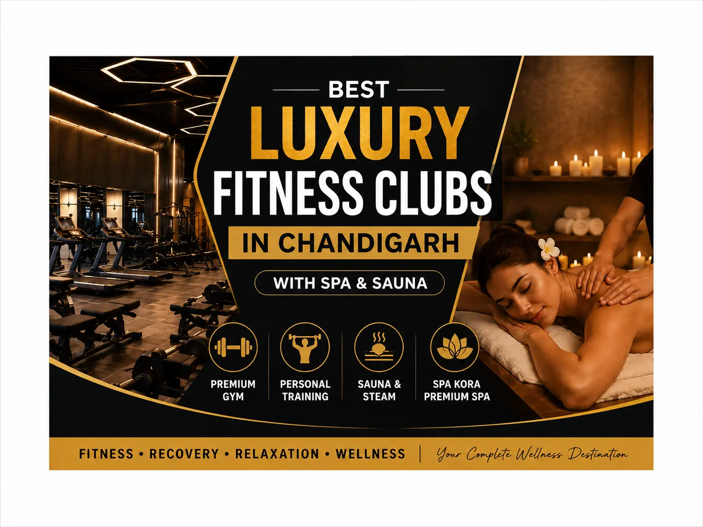 luxury fitness club with spa