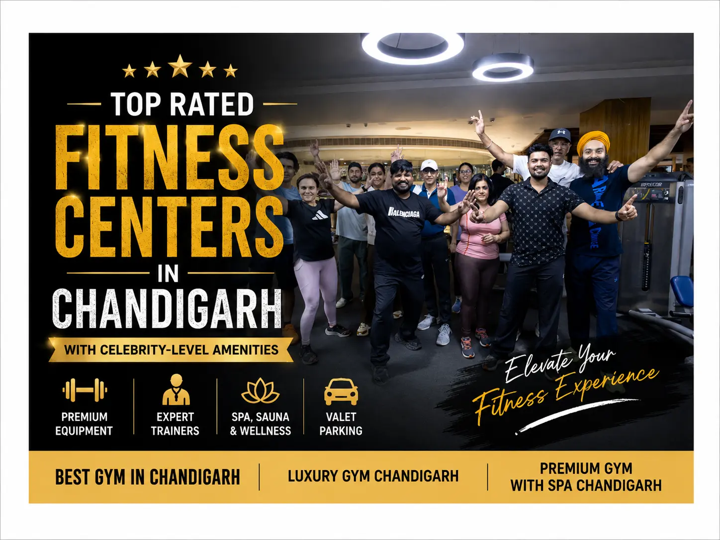 top rated fitnes club in chandigarh