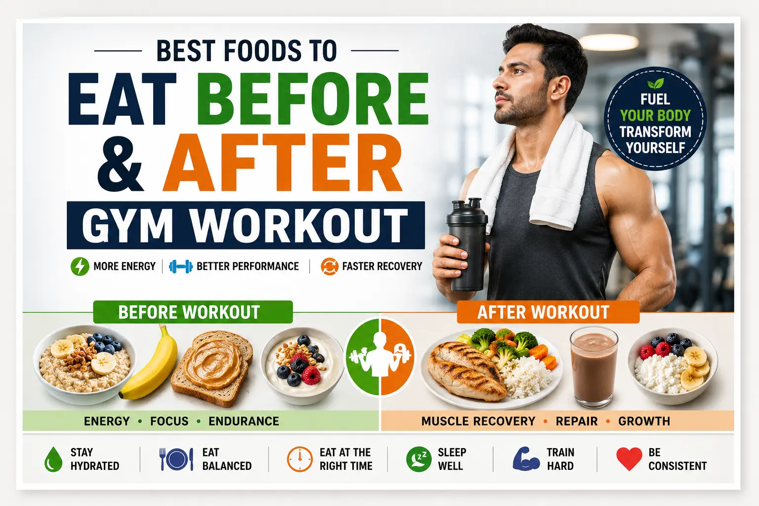 Best foods for gym performance
