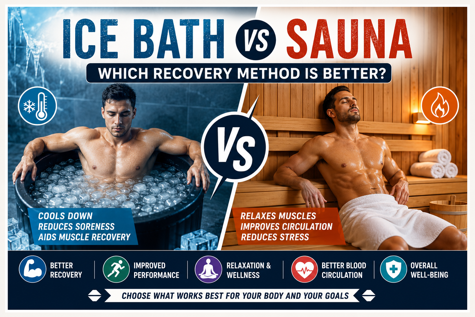 Ice bath vs sauna: recovery showdown