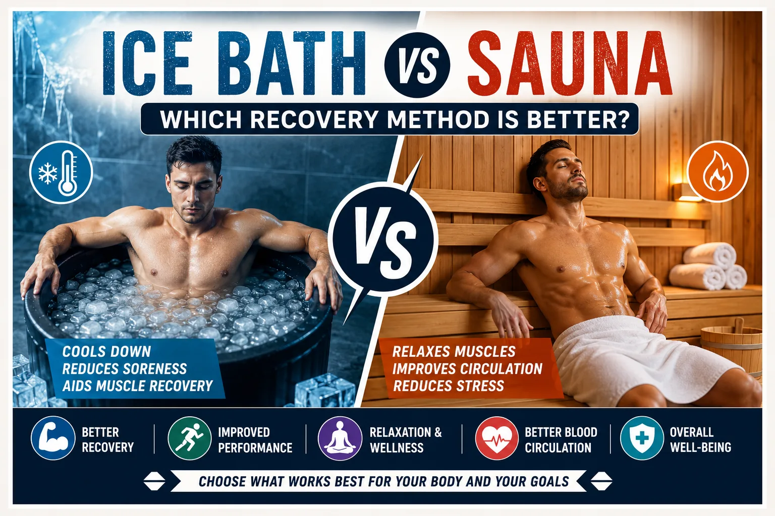 Ice bath vs sauna: recovery showdown
