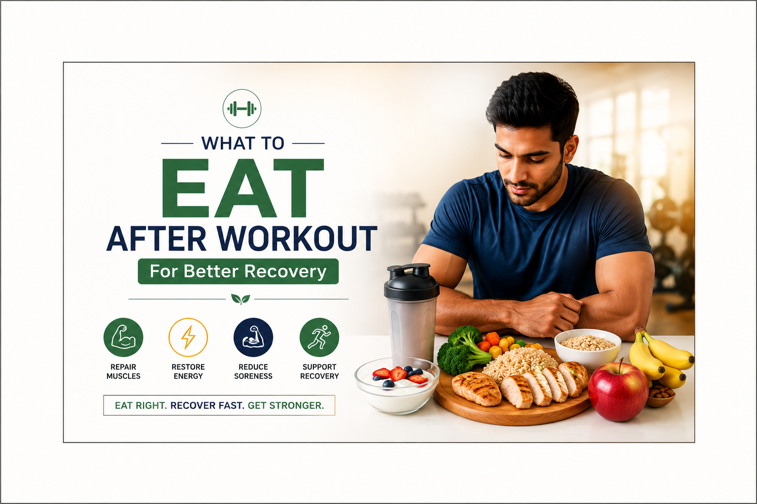 Post-workout nutrition for better recovery