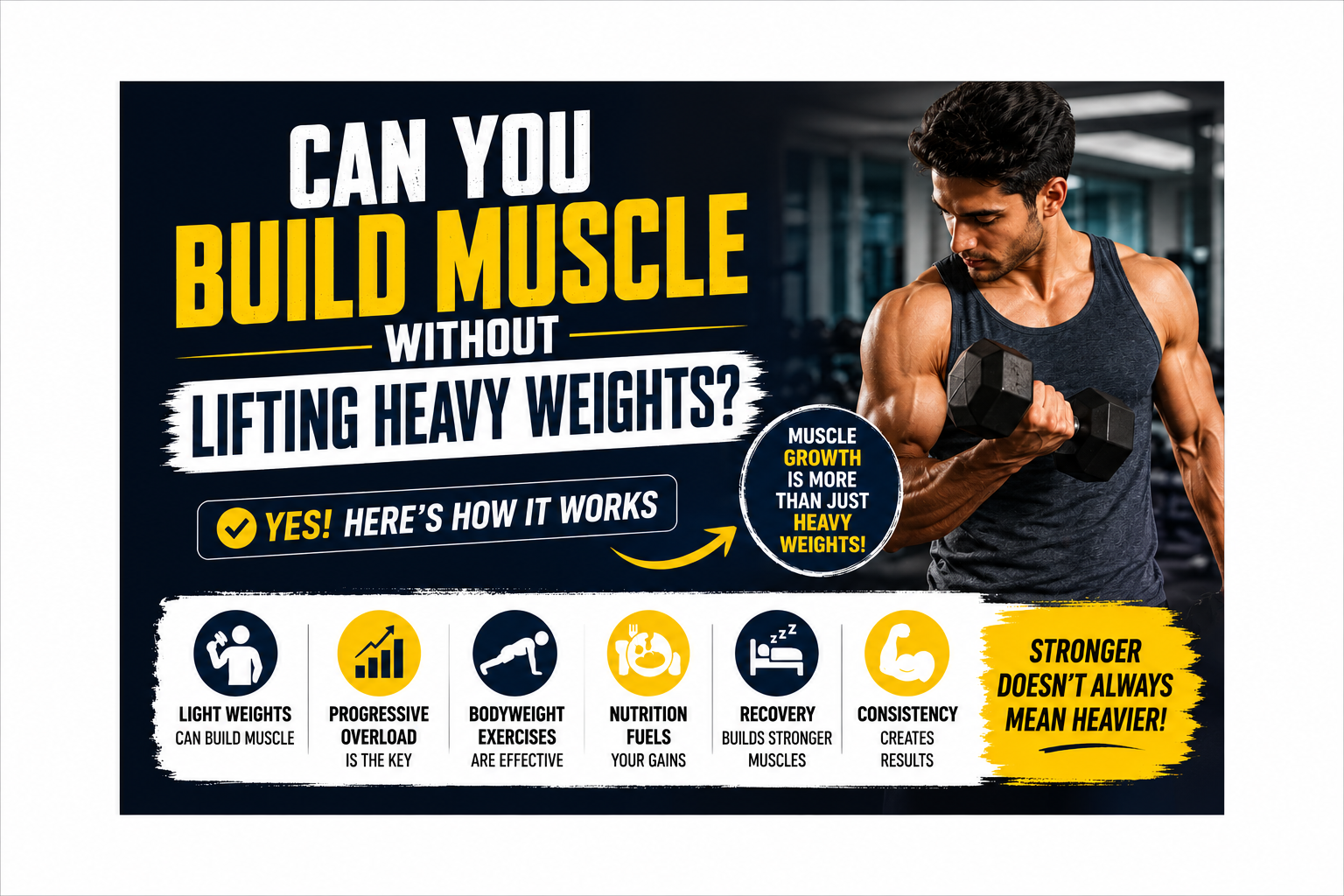 Build Muscle Without Heavy Weights
