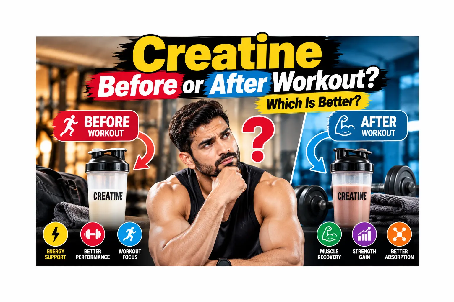 Creatine Timing Before or After Workout