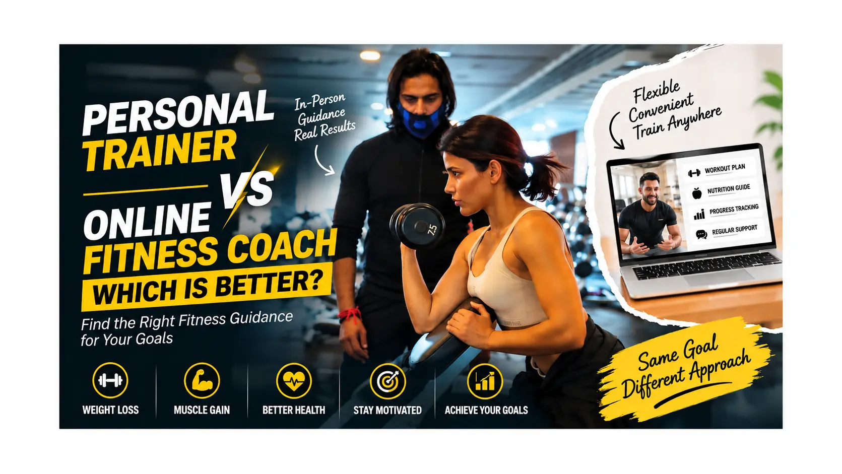 Personal Trainer vs Online Coaching